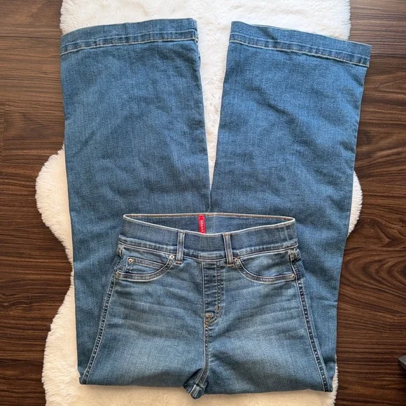 SPANX Seamed Front Wide Leg Jean Vintage Indigo size small petite - Picture 6 of 9